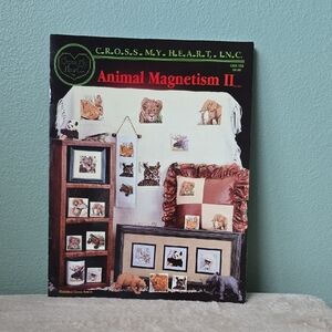 Animal Magnetism II Cross Stitch Pattern Book, Cross My Heart, 1997 CSB-158